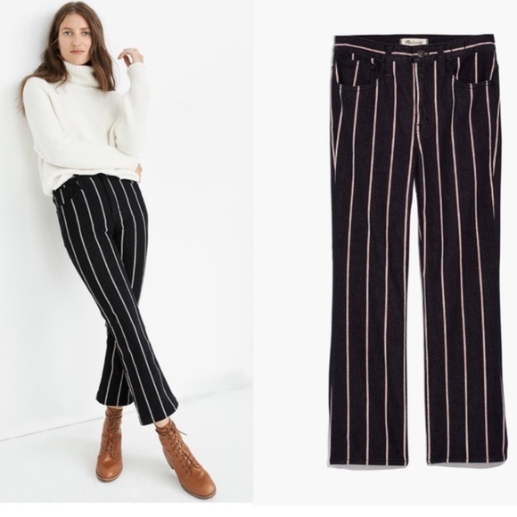 Madewell Denim - Madewell Cali Demi Boot Elsie Stripe Jeans  27